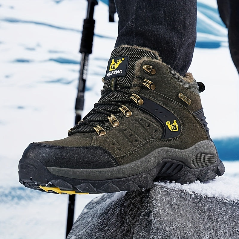 Winter Plus Velvet Warm Outdoor Hiking Shoes Men And Women Casual Sports Shoes Couples Large Size Shoes