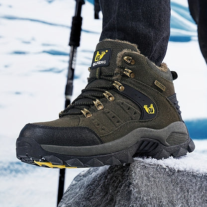 Winter Plus Velvet Warm Outdoor Hiking Shoes Men And Women Casual Sports Shoes Couples Large Size Shoes