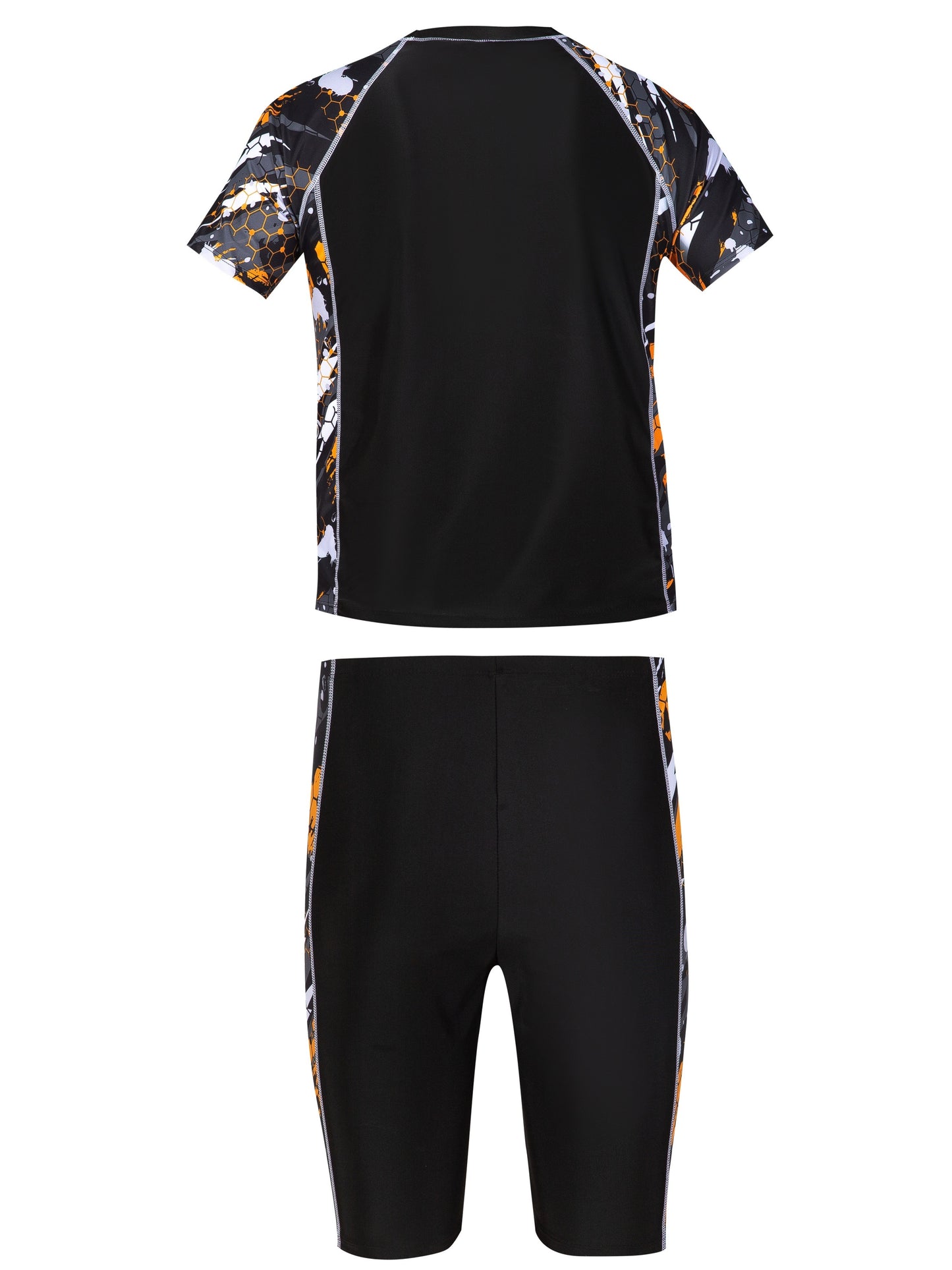 Men's Skinny Sports Swimsuit Set for Summer Beach