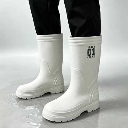Unisex High-top EVA Foam Rain Boots - Lightweight, Anti-slip, Oil-resi
