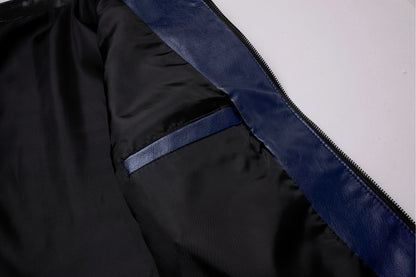 Men'S Casual Jacket - Stand Collar Zip-Up Long Sleeve - 100% Polyurethane, Solid Color, Non-Stretch Woven Fabric, Regular Fit with Functional Pockets for Daily Wear