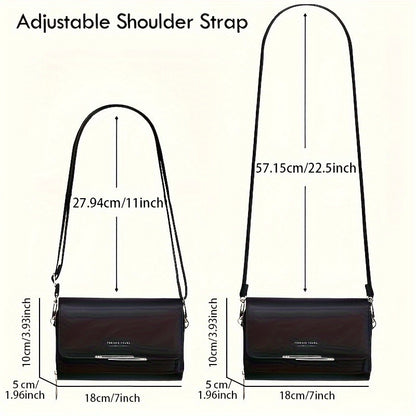 1pc Women's coin purse, mobile phone bag, card holder wallet, handbag, 9pcs Color Choices, coin wallet, handheld coin purse with RFID protection and adjustable shoulder strap