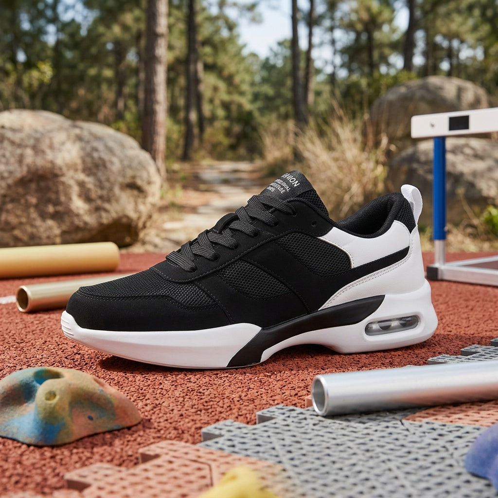Lightweight Breathable Mesh Sports Shoes with Anti-Slip PU Sole