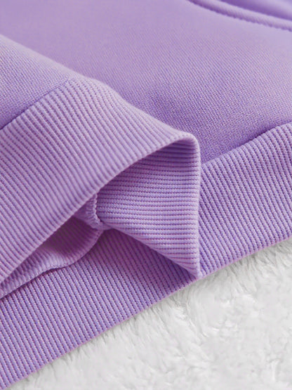 Women's Hooded Sweatshirt, Christmas Fashion Loose Elegant Long Sleeve Drawstring Hoodie, Atmospheric Print Red/Dark Green/Tender Pink/Violet Hooded Sweatshirt, Holiday Gift, Women's Clothing