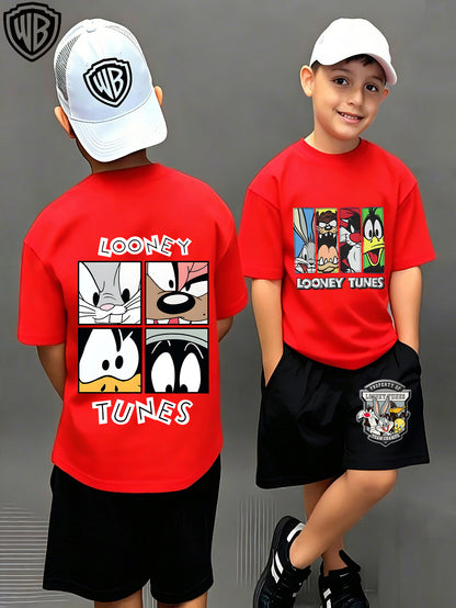 Մանկական բամբակյա Looney Tunes T-Shirt-ի և շորտերի ունիսեքս հավաքածու