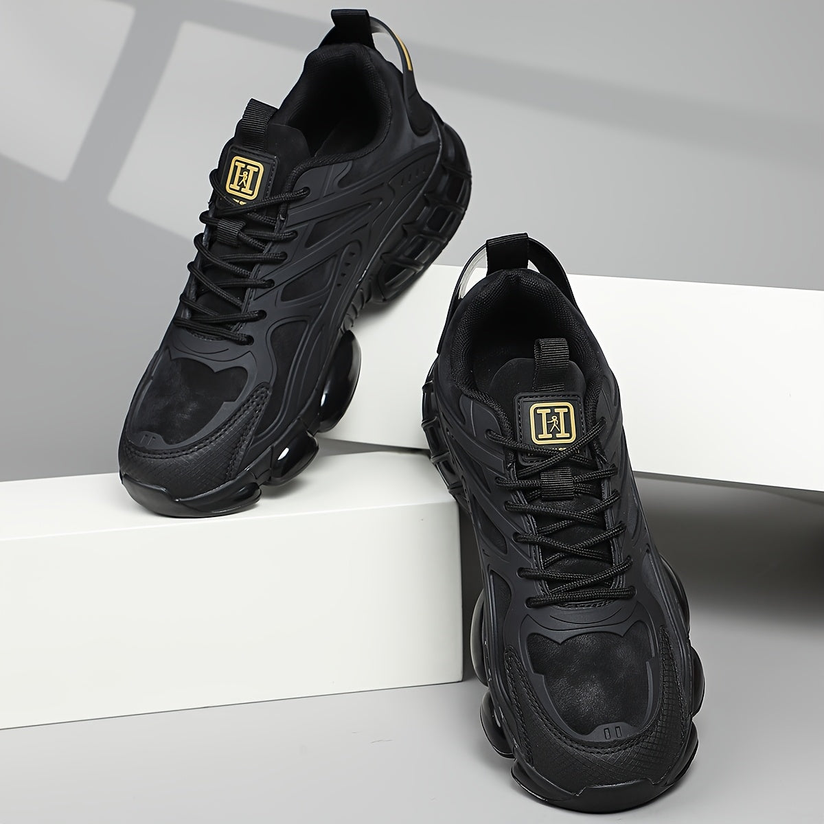 Men'S Athletic Shoes, Low-Top Casual Lace-Up Sneakers, Comfortable Footwear - ayq