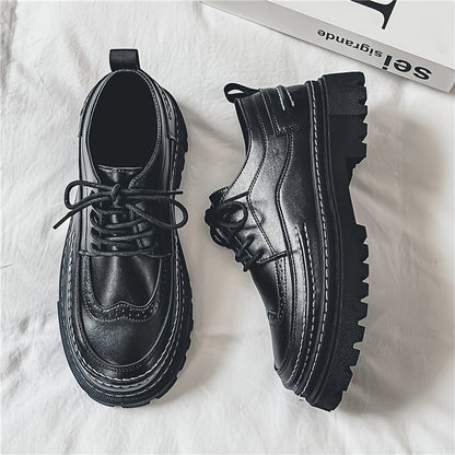 Men's Business Casual Height-Increasing Lace-Up Formal Shoes