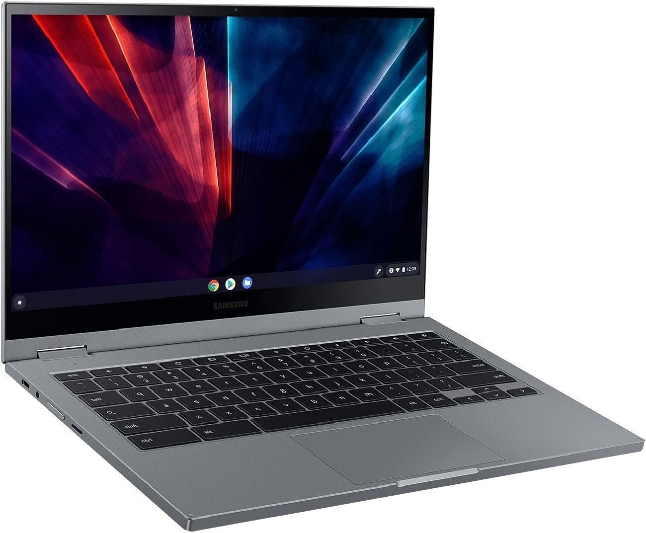 Samsung Electronics Galaxy Chromebook 2, 13.3” Intel Core I3-Processor, 128GB, 8GB RAM, Mercury Grey (2021 Model) - XE530QDA-KB1US