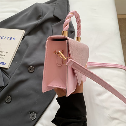 2025 թվականի նոր ամառային կանացի ձեռքի պայուսակ, մի ուսի վրա, մետաղական դեկորատիվ փոքր քառակուսի պայուսակ