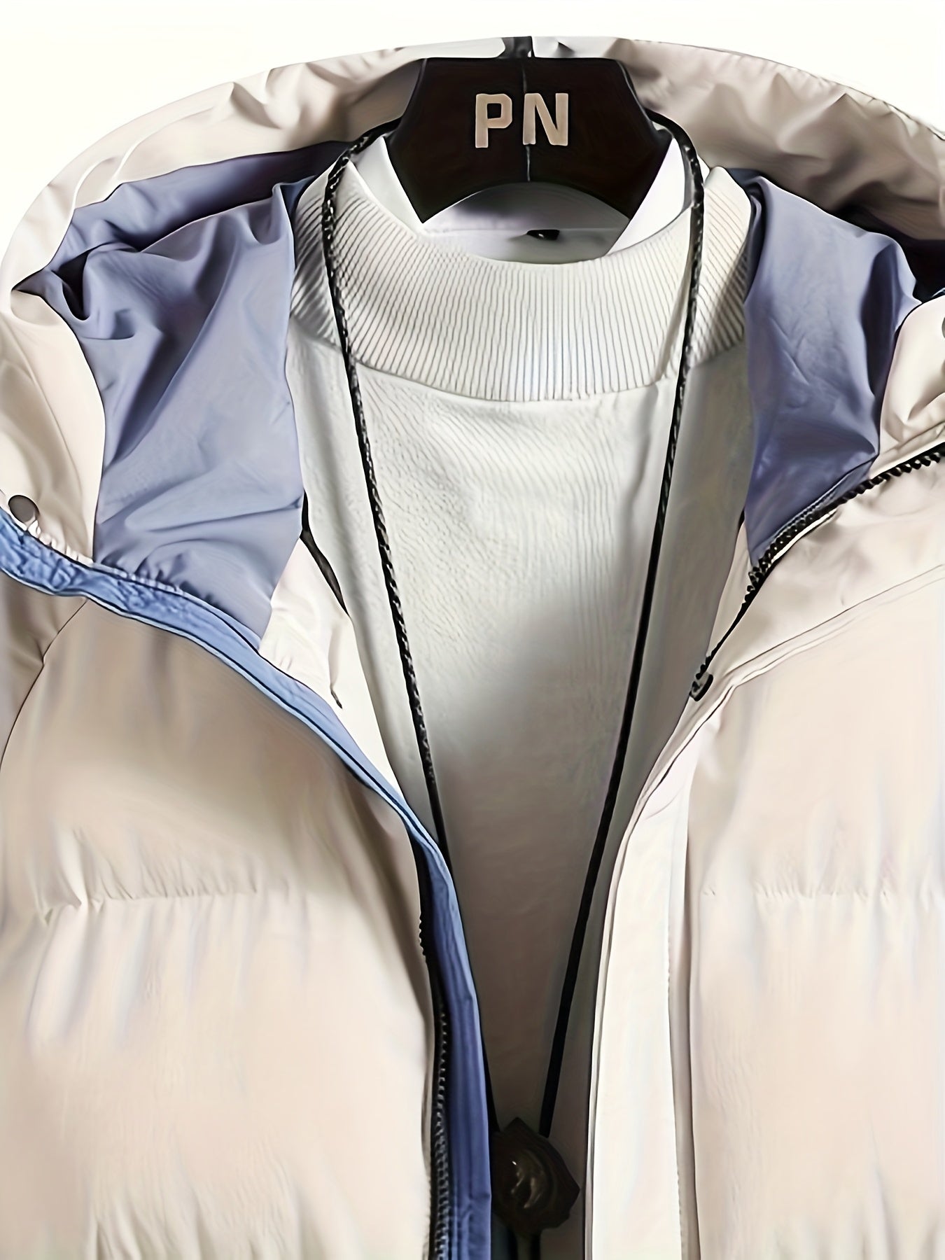 Men'S Heavyweight Winter Hooded Jacket - Thermal Insulated Cold Weather Coat with Zipper Closure, Long Sleeve Outerwear for Hiking, Skiing, Thick, Hiking Gear, Sleek Design, Durable Construction, Outdoor Enthusiasts