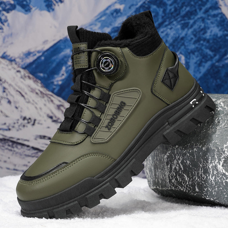 Տղամարդկանց համար նախատեսված առօրյա, նորաձև սպորտային լեռնագնացության կոշիկներ LD991 | Ցածր գոտկատեղով, արհեստական ​​վերնամասով, առաձգական ժապավենով փակվող, իդեալական է աշուն/ձմեռ բացօթյա գործունեության համար