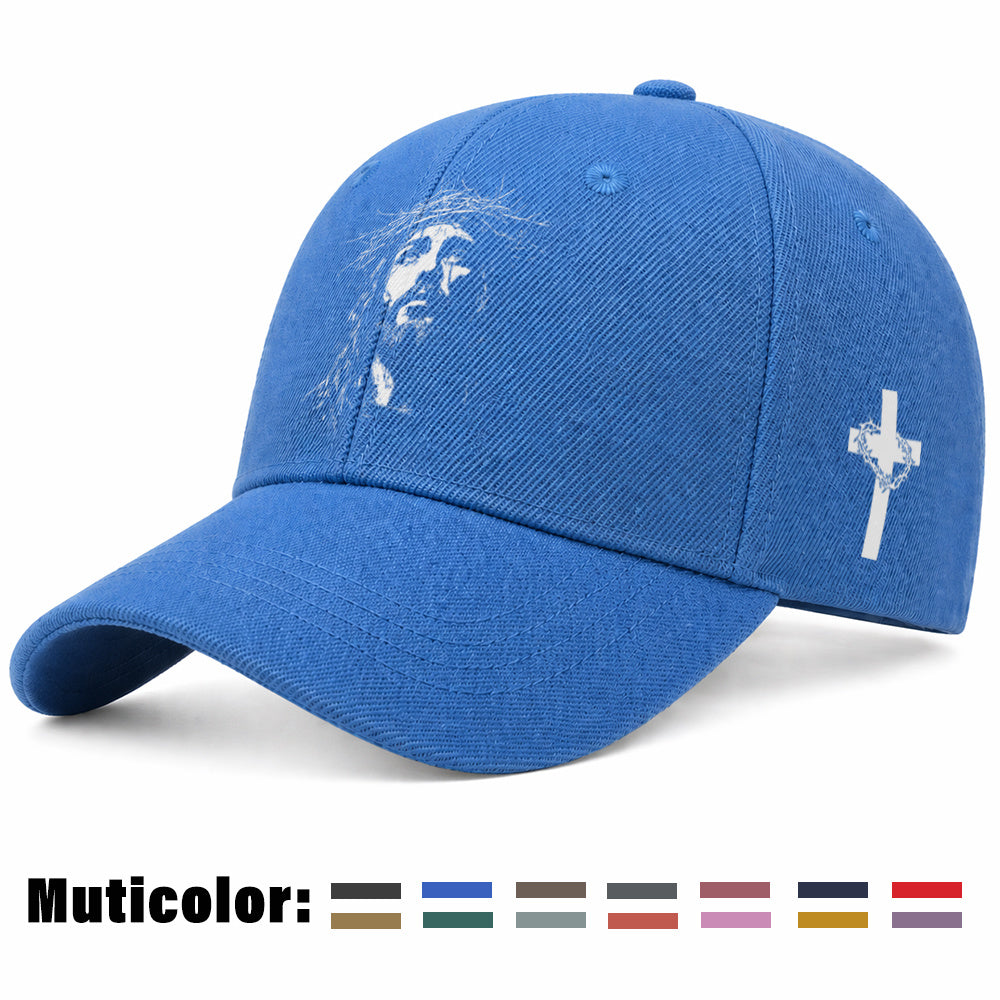 Unisex Christian Baseball Cap with Adjustable Cross Design