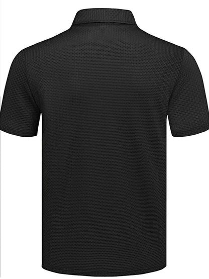 S144 Ankle Sprain Horse Print Golf Knitted Men'S Polo - ayq