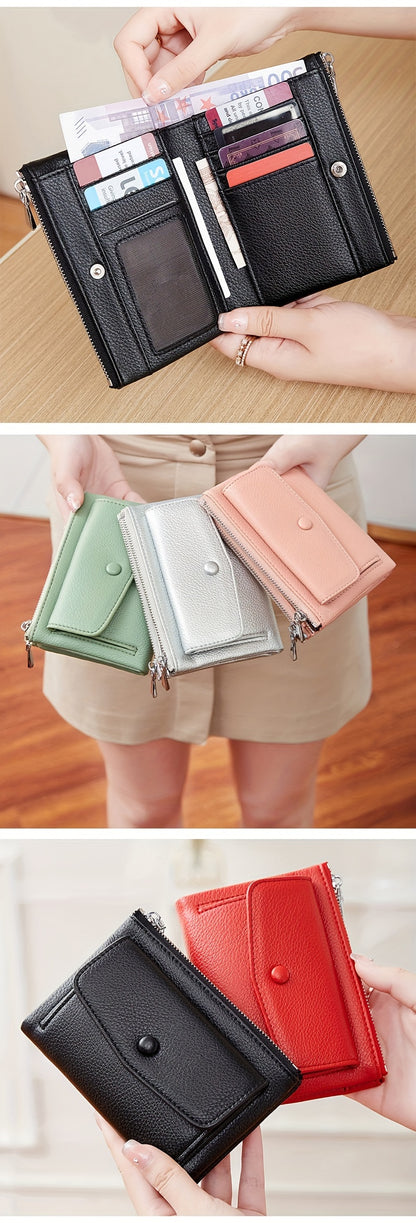 MIYIN Women's Wallet - Large Capacity Double Zipper Credit Card Holder with Coin Pocket, Lightweight Handbag for ID, Cash & Keys, Minimalist for daily Commute & Travel, Easy-Care Design for busy Ladies