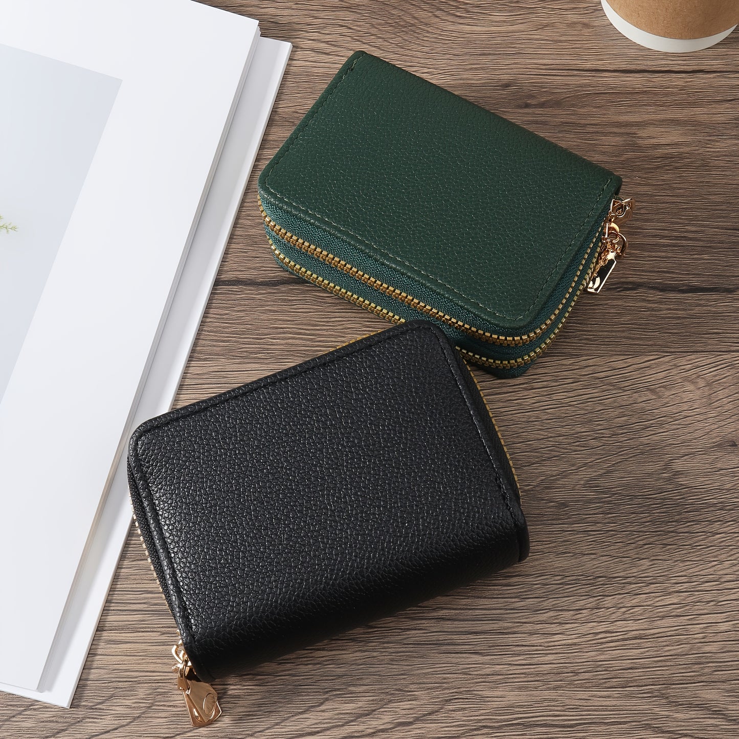 Compact Women'S Wallet, Color Coin Pouch, Stylish Zippered Card Case, Multi-Functional Small Bag for Keys And Money