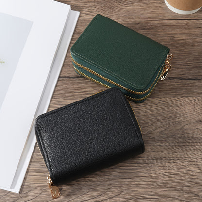 Compact Women'S Wallet, Color Coin Pouch, Stylish Zippered Card Case, Multi-Functional Small Bag for Keys And Money