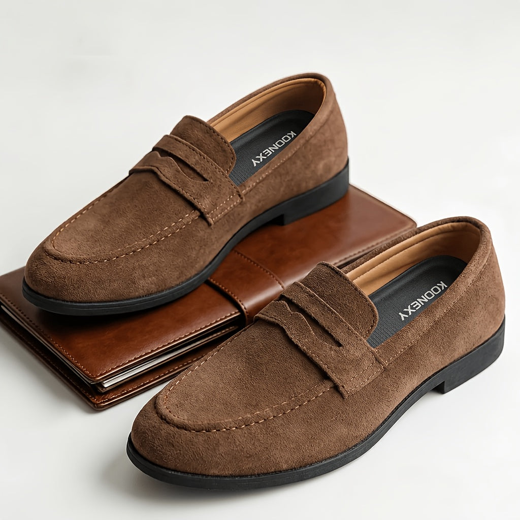 Men's Slip-On Fabric Loafers for All-Season Comfort