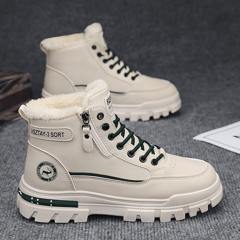 Տղամարդկանց նորաձև բրդյա ծածկույթով ձմեռային կոշիկներ