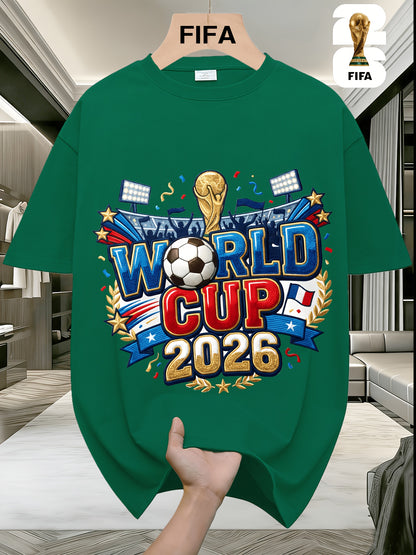 Men's Casual Summer T-Shirt with US, Canada & Mexico Print