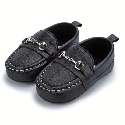 Casual Solid Color Slip On Sneakers For Baby Boys, Lightweight Non-slip Walking Shoes For Spring And Autumn