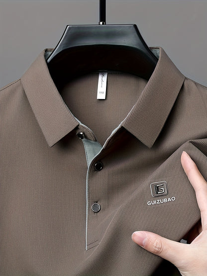 Men'S Summer Short-Sleeve Polo Shirt, Versatile T-Shirt Suitable for Everyday Wear - ayq