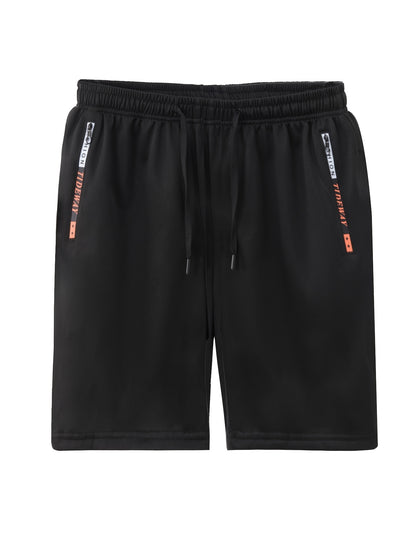 Men's Casual Outdoor Sports Shorts with Zippered Pockets