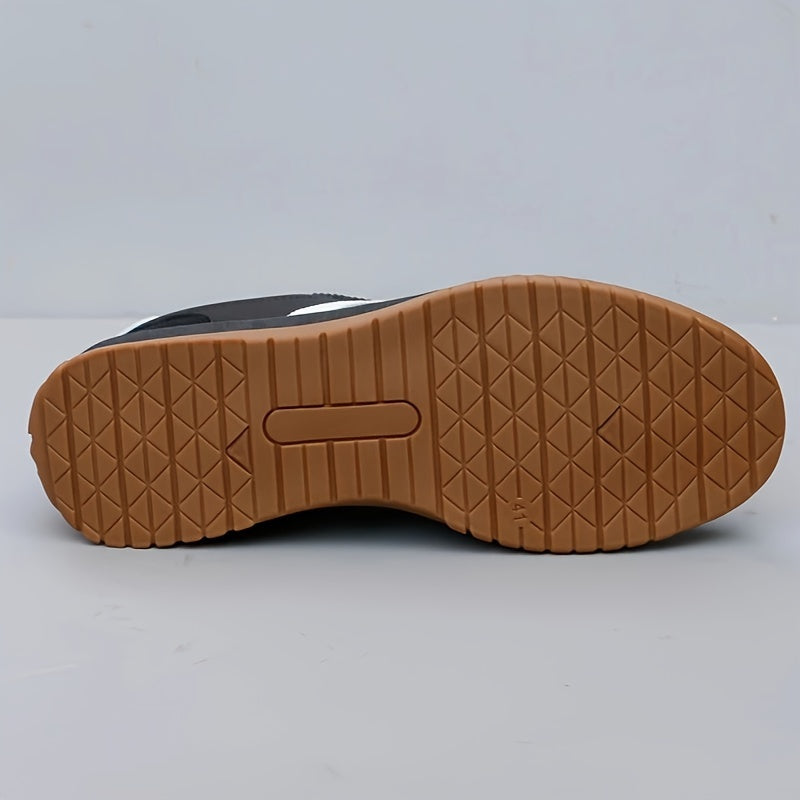 Men's Casual Comfortable Low Top Lace Up Sneakers, Non-slip Breathable Canvas Shoes For All Seasons
