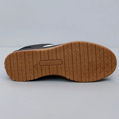 Men's Casual Comfortable Low Top Lace Up Sneakers, Non-slip Breathable Canvas Shoes For All Seasons