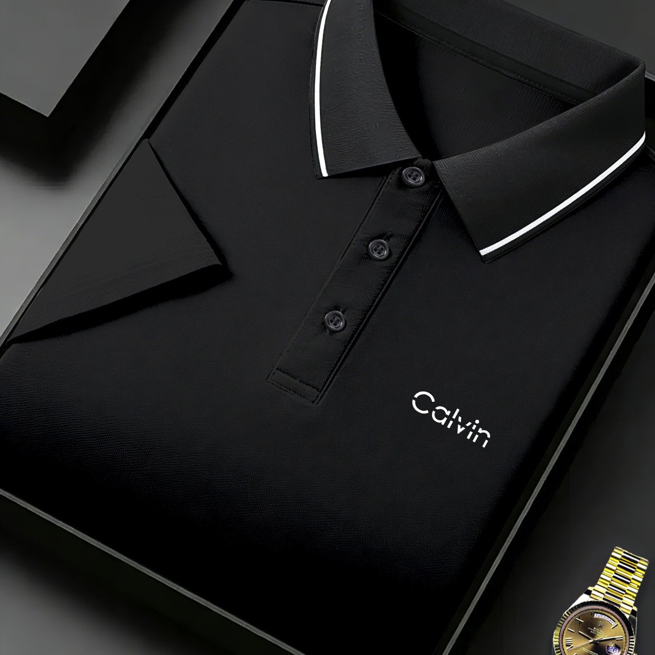 Quick-Dry Men's Short-Sleeve - Trendy Calvin Print - ayq