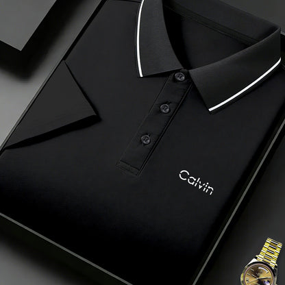 Quick-Dry Men's Short-Sleeve - Trendy Calvin Print - ayq