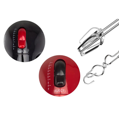 Floria Black Hand Mixer with 7 Speeds and 1000W Power