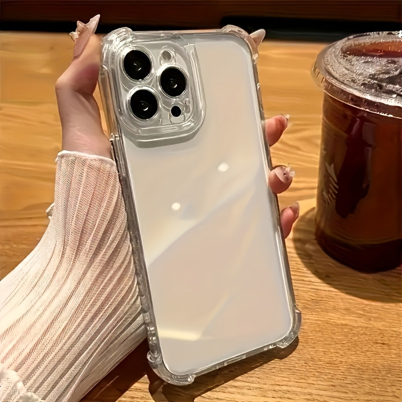Luxury Transparent Shockproof TPU Phone Case for iPhone