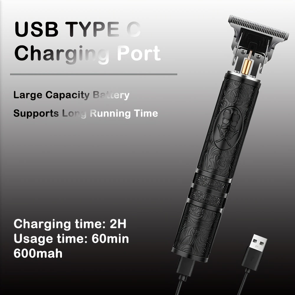 3pcs Professional Cordless Hair Clippers for Men, Includes Precision Hair Trimmer, Beard Trimmer T-Blade Detailer, Adjustable Cutting Lengths, Perfect Gift Set for Men Haircut, Beard, Ideal Gift for Men, Hair Clippers for Men