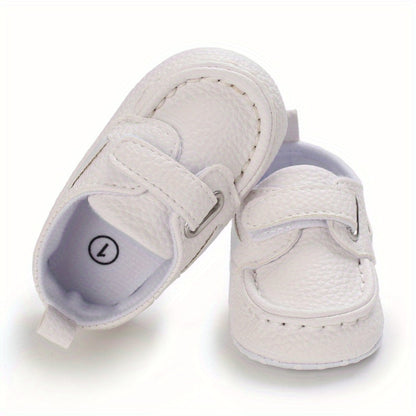 Casual Comfortable Sneakers With Hook And Loop Fastener For Baby Boys And Girls, Lightweight Non Slip Walking Shoes For Indoor Outdoor, All Seasons