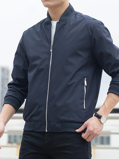 Տղամարդու միագույն գործնական բաճկոն, առօրյա, նորաձև բացօթյա վերարկու՝ որպես նվեր