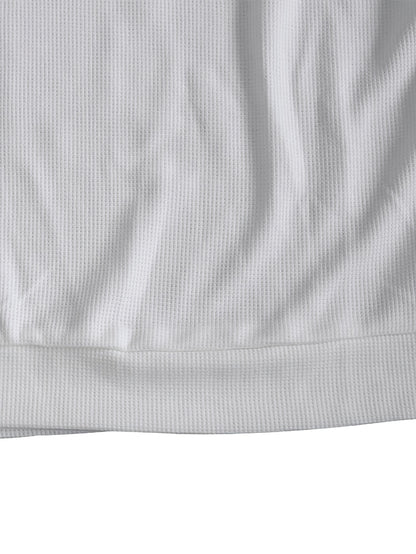 Տղամարդու երկարաթև մարզաշապիկ՝ խիտ վաֆլի տրիկոտաժից, աշնանային, իդեալական է առօրյա հագուստի համար