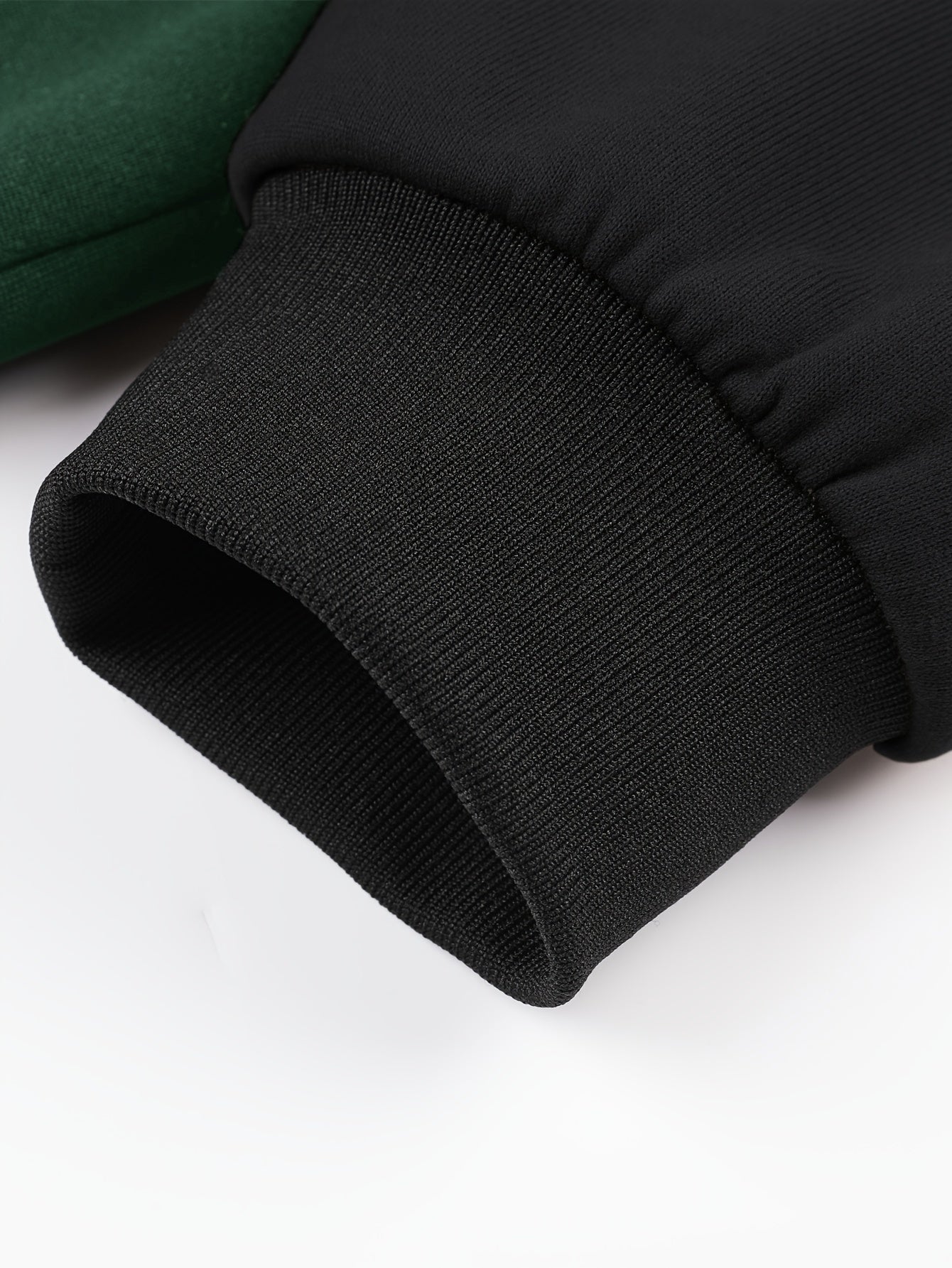 Men's 'BROOKLYN' Pattern Color Blocking Hooded Jacket, Casual Preppy Style Coat For Spring And Autumn Outdoors As Gift