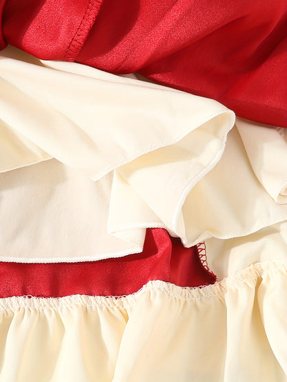 Լոլետա աղջիկների արքայադստեր զգեստ՝ բրդյա աստառով, ձմեռային սպասուհի փոքրիկ աղջիկների համար, երեկույթի հանդերձանք քոլեջի ոճով