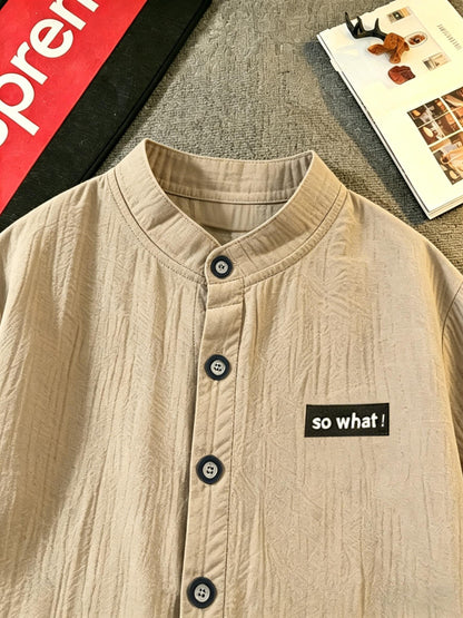 Kids' Casual Cotton Cardigan Shirt, Lightweight Summer Top