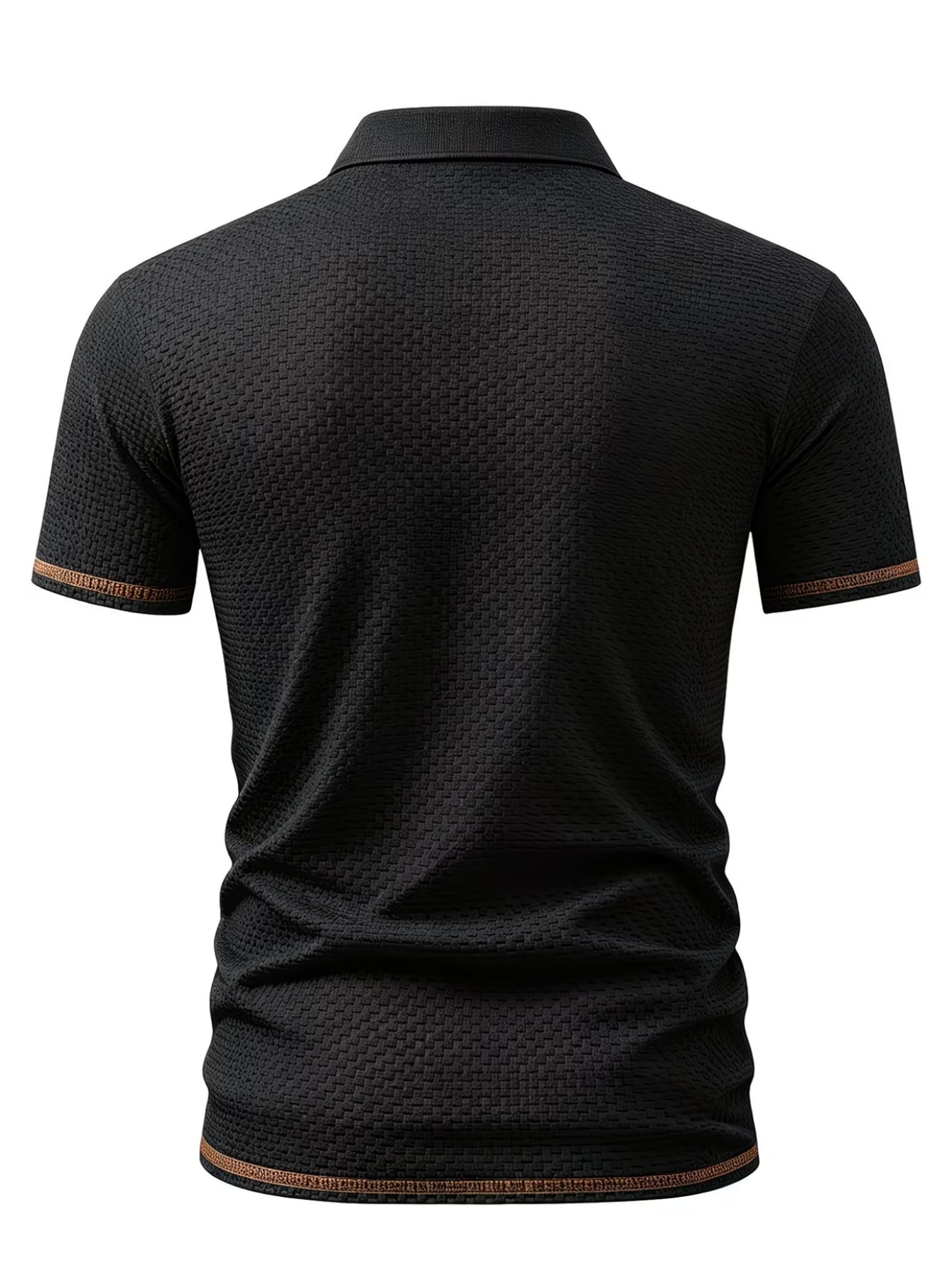 Boys' Preppy Polo Shirt with Geometric Pattern, Summer Wear