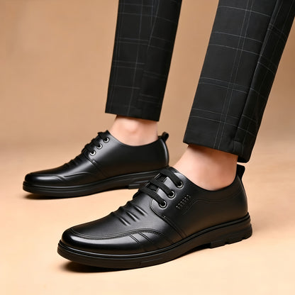 Men's Business Casual Oxford Shoes - Soft Comfortable Lace-Up