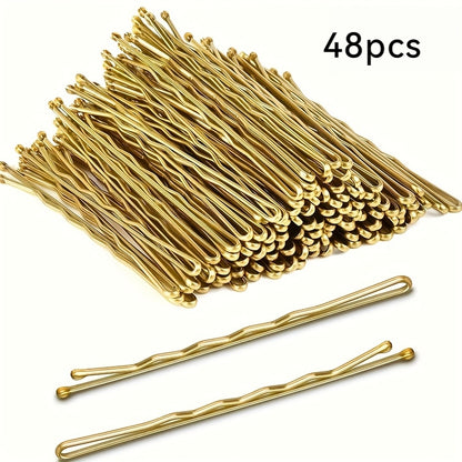 Wavy Alloy Hair Clips for Women - Elegant Styling Accessories