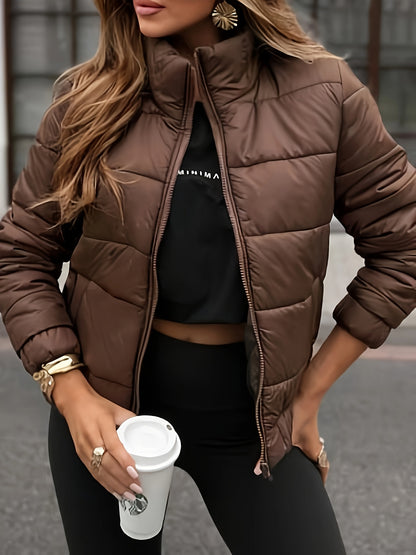 Women's Elegant Heavy Warmth Commuter Jacket - Polyester