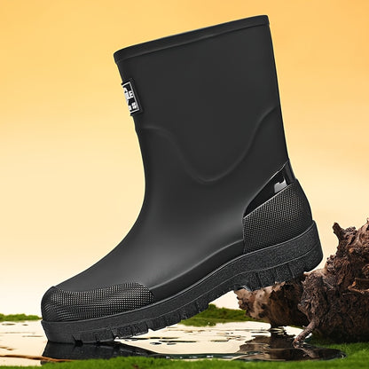 Unisex High-Top Rubber Long Boots for Outdoor Activities