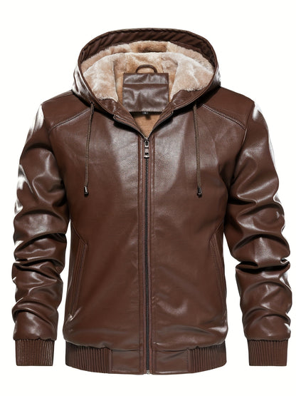 Men's Vintage Hooded Jacket - Breathable, Tear-Resistant Winter Coat