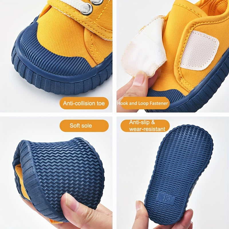 Lightweight Canvas Toddler Shoes - Suitable for 1-2 Years Old Girls, 12-24 Months Children's Shoes, Comfortable Walking Shoes - Suitable for Spring and Autumn - Suitable for Indoor and Outdoor! Christmas, Halloween, Thanksgiv