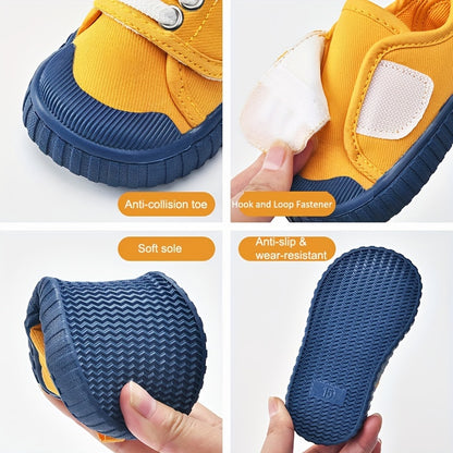 Lightweight Canvas Toddler Shoes - Suitable for 1-2 Years Old Girls, 12-24 Months Children's Shoes, Comfortable Walking Shoes - Suitable for Spring and Autumn - Suitable for Indoor and Outdoor! Christmas, Halloween, Thanksgiv