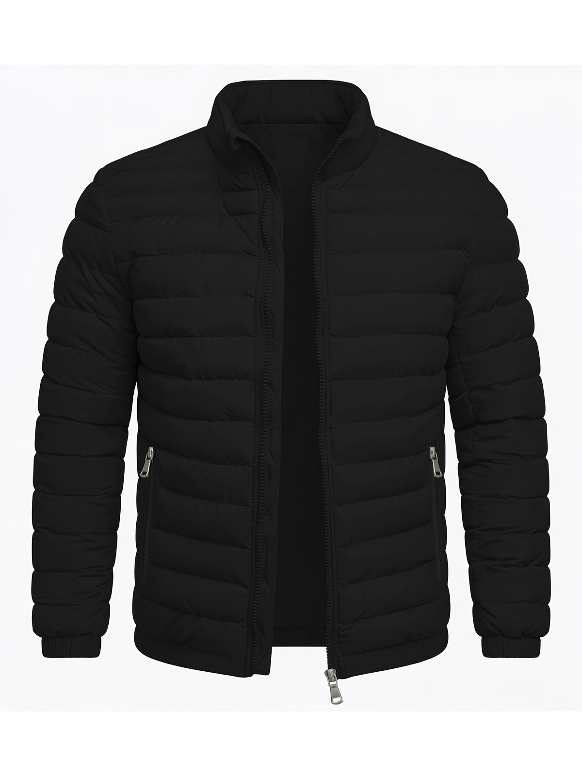 Men's Slim Fit Lightweight Stand Collar Windproof Jacket