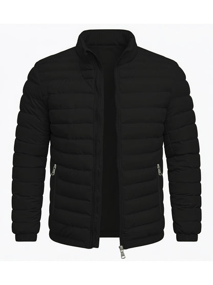 Men's Slim Fit Lightweight Stand Collar Windproof Jacket