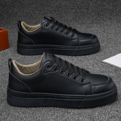 Men's Retro Casual Low-Top Sneakers with PU Upper